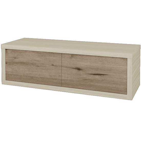 Waschtischunterschrank MOVE SZZ2 120 (ohne Waschtisch)  - D04 Eiche - D23 Herkules - Links