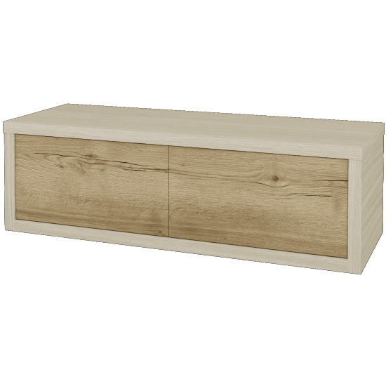 Waschtischunterschrank MOVE SZZ2 120 (ohne Waschtisch)  - D04 Eiche - D26 Ontario - Links