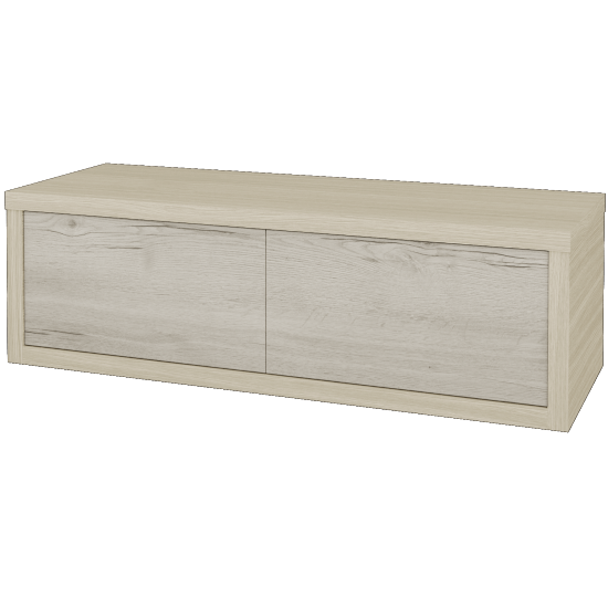 Waschtischunterschrank MOVE SZZ2 120 (ohne Waschtisch)  - D04 Eiche - D28 Alberta - Links