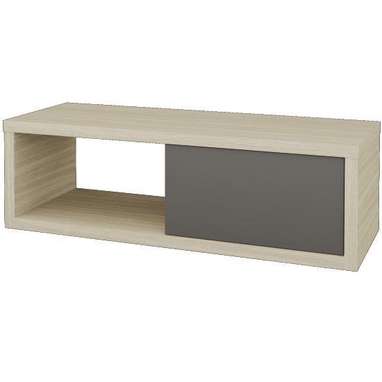 Waschtischunterschrank MOVE SZZO 120 (ohne Waschtisch)  - D04 Eiche - N06 Lava - Links