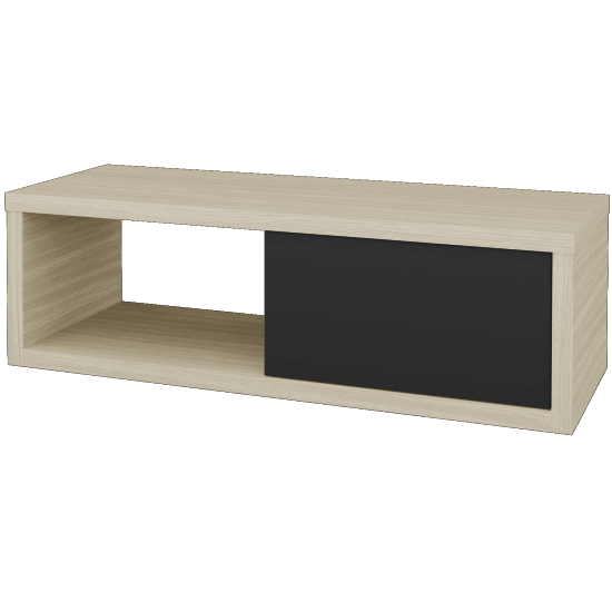 Waschtischunterschrank MOVE SZZO 120 (ohne Waschtisch)  - D04 Eiche - N03 Graphite - Links