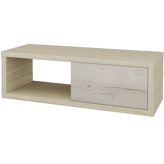 Waschtischunterschrank MOVE SZZO 120 (ohne Waschtisch)  - D04 Eiche - D28 Alberta - Links