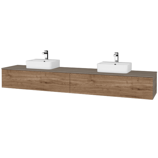 Waschtischunterschrank JOCKAM SZZ12 240 (Waschtisch Joy 3)  - D03 Cafe - D21 Tobacco - Nein