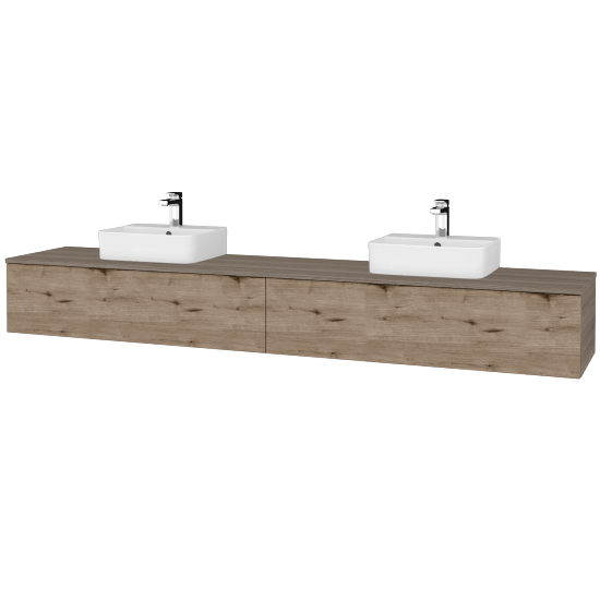 Waschtischunterschrank JOCKAM SZZ12 240 (Waschtisch Joy 3)  - D03 Cafe - D23 Herkules - Nein