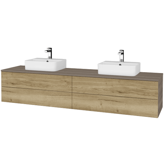 Waschtischunterschrank JOCKAM SZZ4 200 (Waschtisch Joy 3)  - D03 Cafe - D26 Ontario - Nein