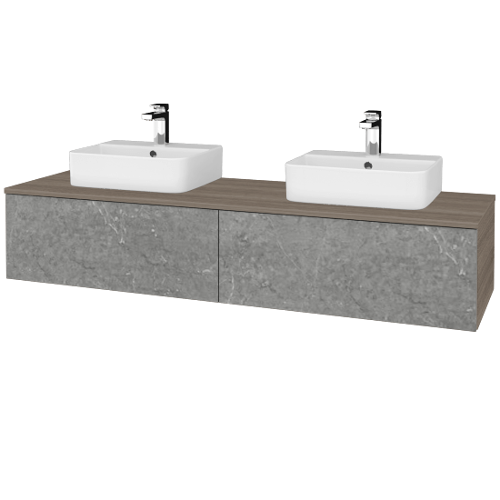 Waschtischunterschrank JOCKAM SZZ12 160 (Waschtisch Joy 3)  - D03 Cafe - D20 Galaxy - Nein