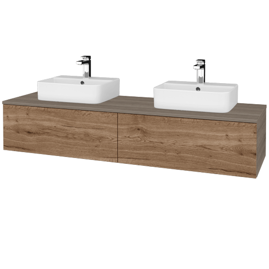 Waschtischunterschrank JOCKAM SZZ12 160 (Waschtisch Joy 3)  - D03 Cafe - D21 Tobacco - Nein