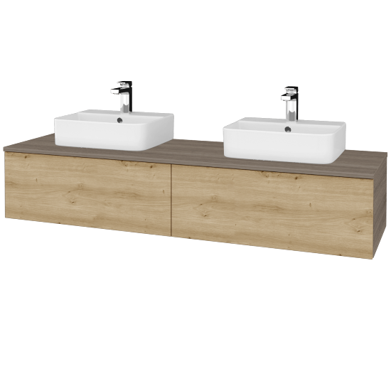 Waschtischunterschrank JOCKAM SZZ12 160 (Waschtisch Joy 3)  - D03 Cafe - D22 Caramel - Nein