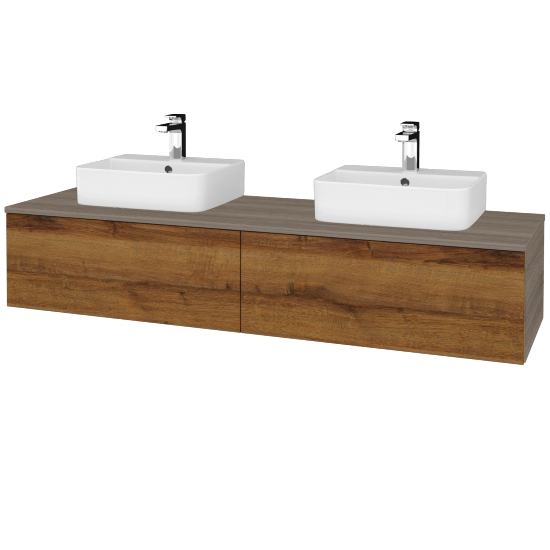 Waschtischunterschrank JOCKAM SZZ12 160 (Waschtisch Joy 3)  - D03 Cafe - D27 Cognac - Nein