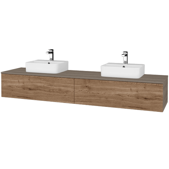 Waschtischunterschrank JOCKAM SZZ12 200 (Waschtisch Joy 3)  - D03 Cafe - D21 Tobacco - Nein