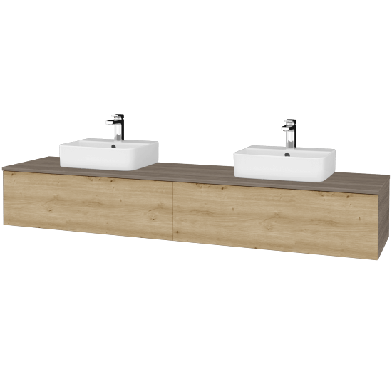 Waschtischunterschrank JOCKAM SZZ12 200 (Waschtisch Joy 3)  - D03 Cafe - D22 Caramel - Nein