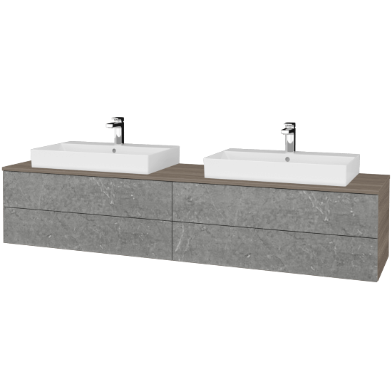 Waschtischunterschrank JOCKAM SZZ4 200 (Waschtisch Glance)  - D03 Cafe - D20 Galaxy - Nein