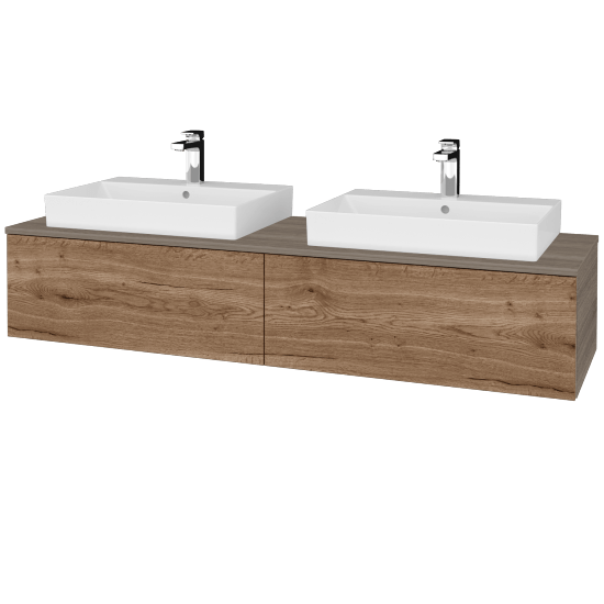 Waschtischunterschrank JOCKAM SZZ12 160 (Waschtisch Glance)  - D03 Cafe - D21 Tobacco - Nein