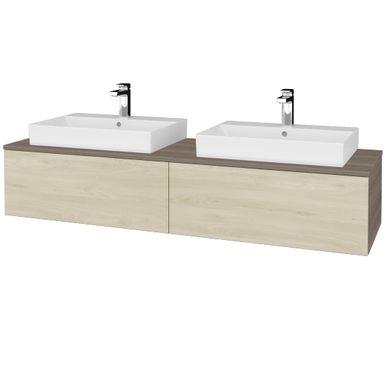 Waschtischunterschrank JOCKAM SZZ12 160 (Waschtisch Glance)  - D03 Cafe - D24 Ohio - Nein