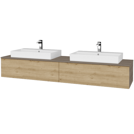 Waschtischunterschrank JOCKAM SZZ12 200 (Waschtisch Glance)  - D03 Cafe - D22 Caramel - Nein