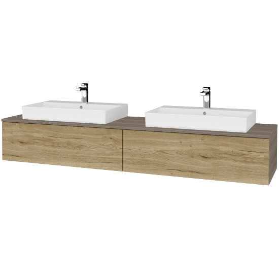 Waschtischunterschrank JOCKAM SZZ12 200 (Waschtisch Glance)  - D03 Cafe - D26 Ontario - Nein