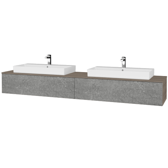 Waschtischunterschrank JOCKAM SZZ12 240 (Waschtisch Glance)  - D03 Cafe - D20 Galaxy - Nein