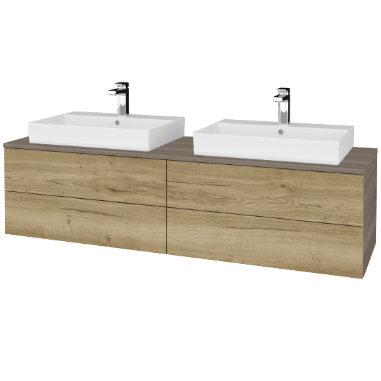 Waschtischunterschrank JOCKAM SZZ4 160 (Waschtisch Glance)  - D03 Cafe - D26 Ontario - Nein