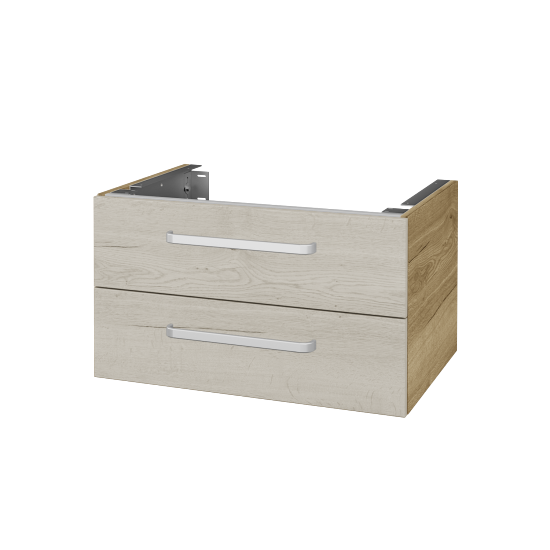 Unterschrank für Waschtischplatte DSD SZZ2 70 (Höhe 40 cm)  - D26 Ontario - Griff T01 - D28 Alberta - Nein