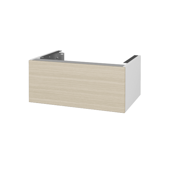 Doplňková skříňka pod desku DSD SZZ1 70 (výška 30 cm)  - N01 Bílá lesk - D04 Dub - Ne