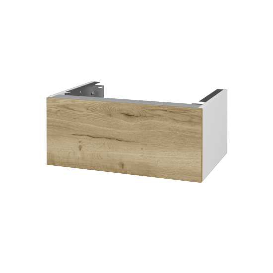 Unterschrank für Waschtischplatte DSD SZZ1 70  - N01 Weiß Hochglanz - D26 Ontario - Nein