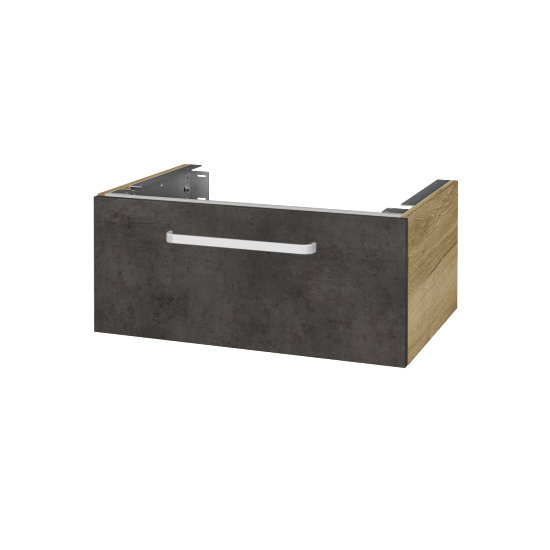 Unterschrank für Waschtischplatte DSD SZZ1 70 (Höhe 30 cm)  - D26 Ontario - Griff T01 - D16 Dark Beton - Nein