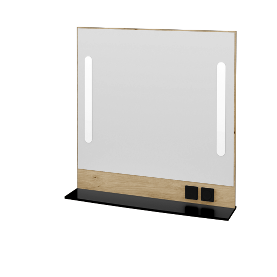 Spiegel GLOBE ZCOPE 100 (Spiegelablage aus Glas)  - D22 Caramel