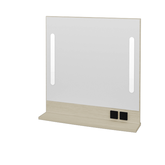 Spiegel GLOBE ZCOPE 100 (Spiegelablage aus LSPT)  - D04 Eiche