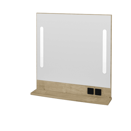 Spiegel GLOBE ZCOPE 100 (Spiegelablage aus LSPT)  - D09 Eiche Arlington