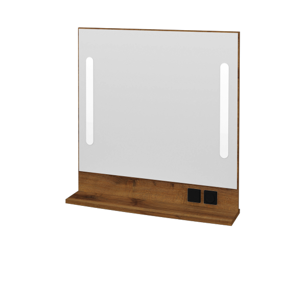 Spiegel GLOBE ZCOPE 100 (Spiegelablage aus LSPT)  - D27 Cognac