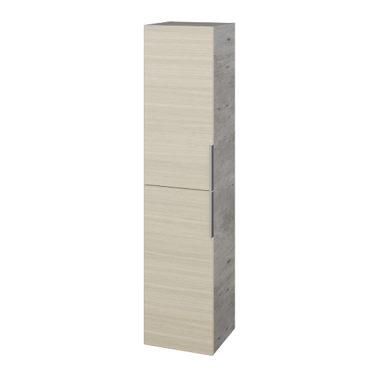 Hochschrank GLOBE SVD2 35  - D01 Beton - D04 Eiche - Links
