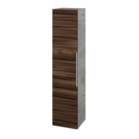 Hochschrank GLOBE SVD2 35  - D01 Beton - D06 Nussbaum - Links