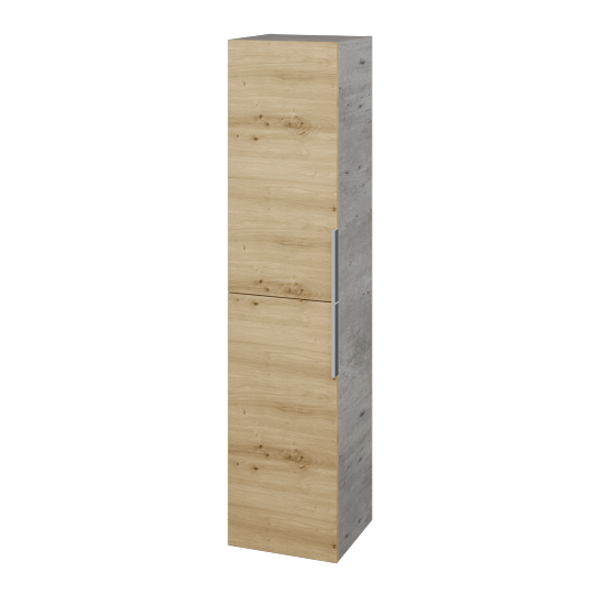 Hochschrank GLOBE SVD2 35  - D01 Beton - D22 Eiche Caramel - Links