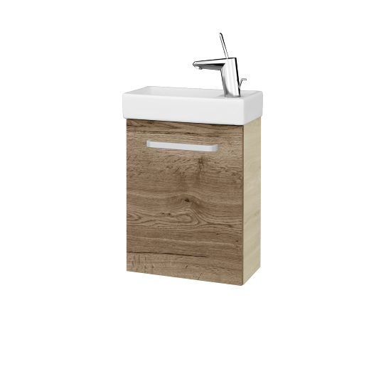 Waschtischunterschrank VERDE SZD 40  - D24 Ohio - Griff T01 - D21 Tobacco - Links