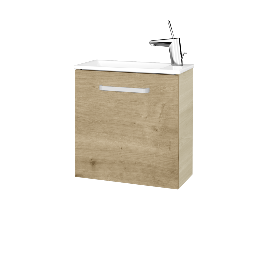 Waschtischunterschrank VERDE SZD 50  - D24 Ohio - Griffes T01 - D09 Arlington - Links