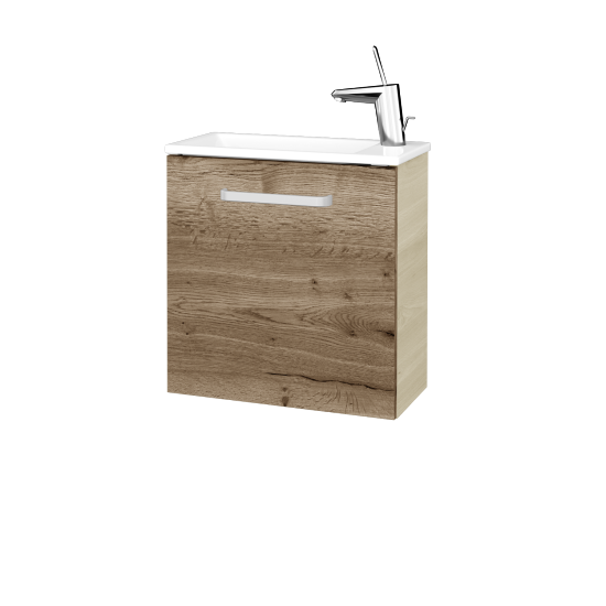 Waschtischunterschrank VERDE SZD 50  - D24 Ohio - Griff T01 - D21 Tobacco - Links