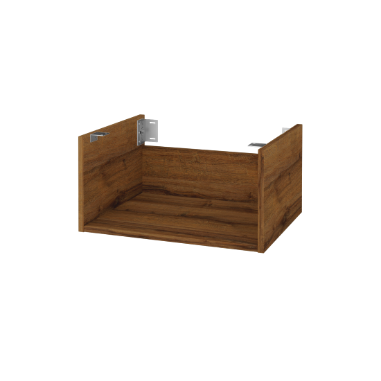 Unterschrank für Waschtischplatte mit offenes Fach DSD SYO1 60  - D27 Cognac