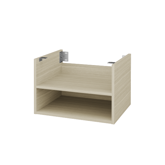 Unterschrank für Waschtischplatte mit offenes Fach DSD SYO2 60  - D04 Eiche