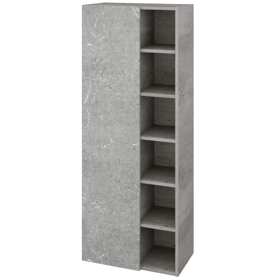 Hochschrank UNI SVDO6 60  - D01 Beton - D20 Galaxy - Links