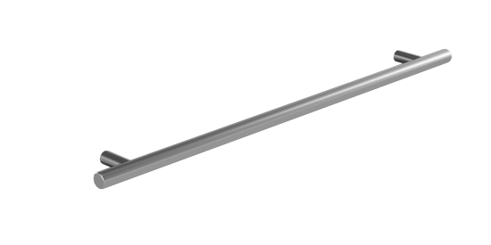 Möbelgriff T02 – Gebürstetes Nickel, 128 mm  - 