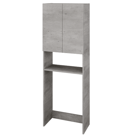 Hochschrank über der Waschmaschine UNI SPVD2O 65  - D01 Beton - Griffes T00 - D01 Beton