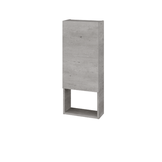 Hängeschrank UNI SY1DO 40  - D01 Beton - D01 Beton - Links