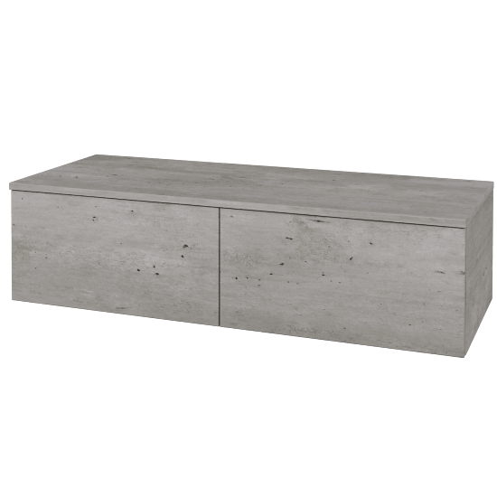 Waschtischunterschrank JOCKAM SZZ12 120  - D01 Beton - D01 Beton - Links