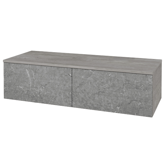 Waschtischunterschrank JOCKAM SZZ12 120 (ohne Waschtisch)  - D01 Beton - D20 Galaxy - Links - Nein