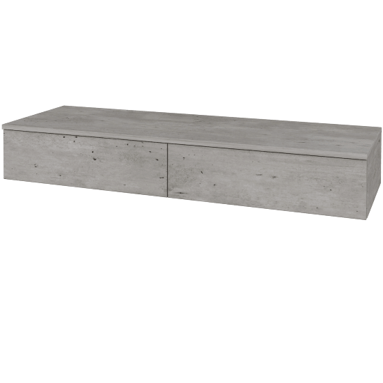 Waschtischunterschrank JOCKAM SZZ2 140  - D01 Beton - D01 Beton