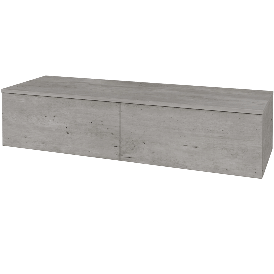 Waschtischunterschrank JOCKAM SZZ12 140  - D01 Beton - D01 Beton