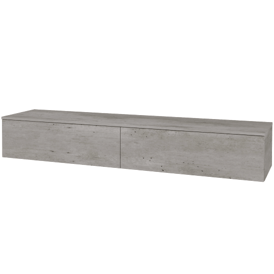 Waschtischunterschrank JOCKAM SZZ12 200 (ohne Waschtisch)  - D01 Beton - D01 Beton - Nein