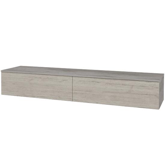 Waschtischunterschrank JOCKAM SZZ12 200 (ohne Waschtisch)  - D01 Beton - D05 Oregon - Nein