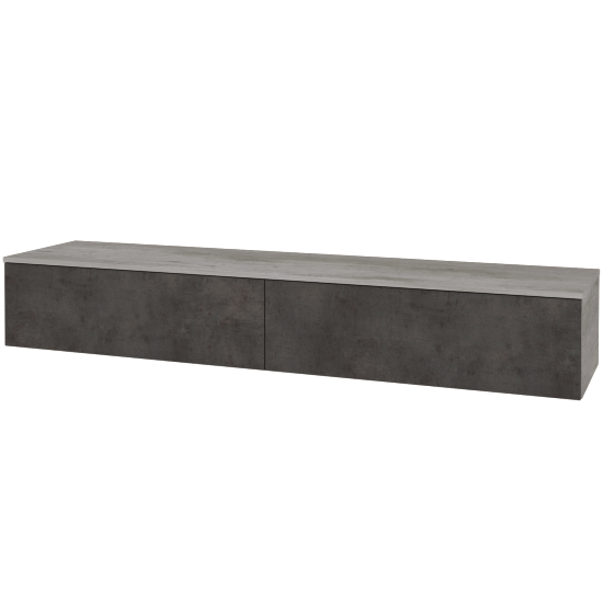 Waschtischunterschrank JOCKAM SZZ12 200 (ohne Waschtisch)  - D01 Beton - D16 Dark Beton - Nein