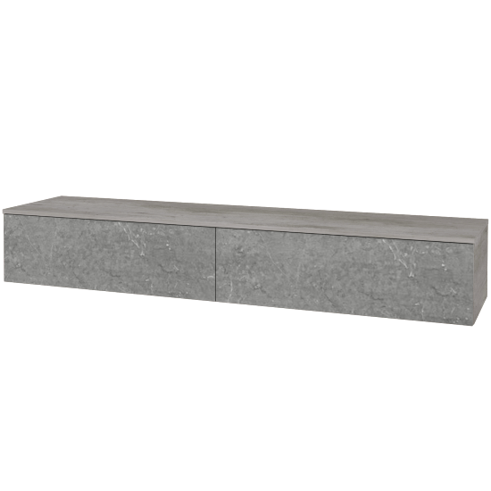 Waschtischunterschrank JOCKAM SZZ12 200 (ohne Waschtisch)  - D01 Beton - D20 Galaxy - Nein